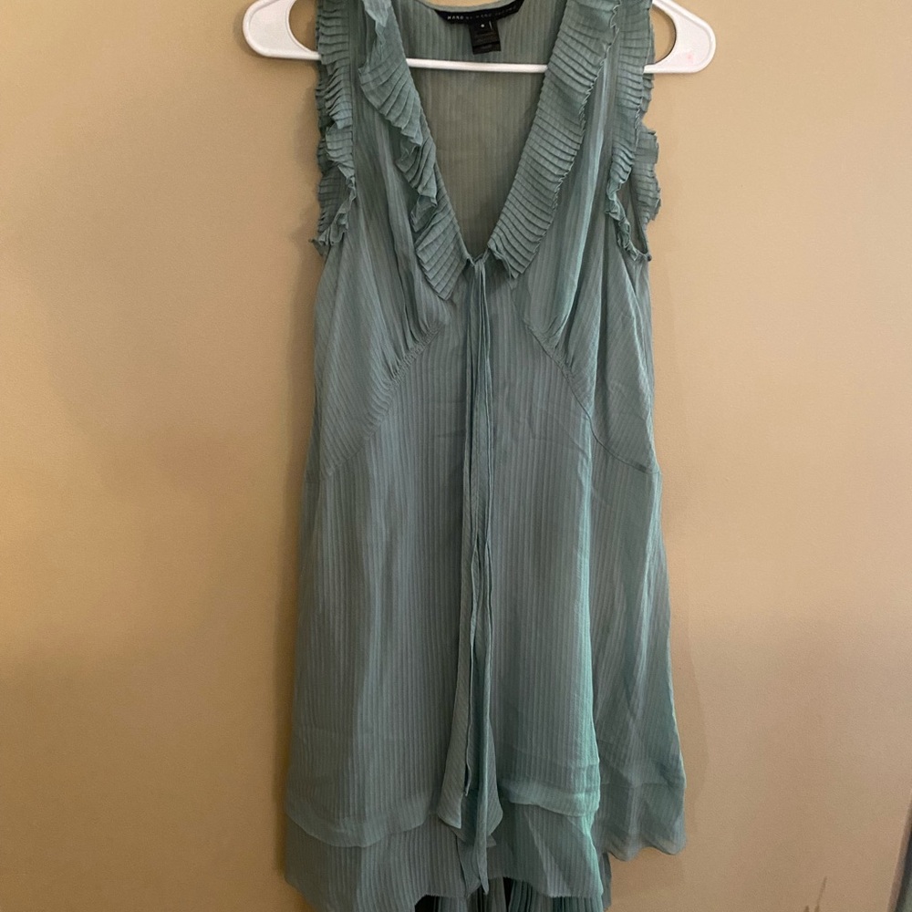 Marc By Marc Jacobs Textured Sleeveless Dress in Light Green